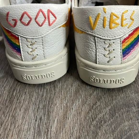Soludos Rainbow Waves Sneakers Size 5 - Picture 15 of 16